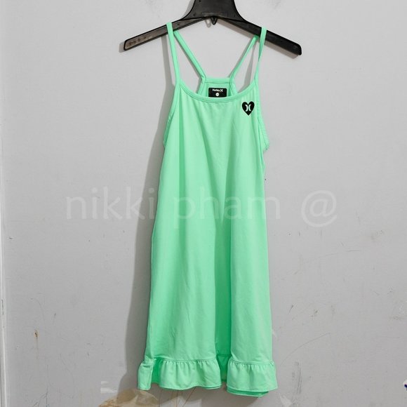 NEW Hurley Youth Girls  dress  IN green - Picture 2 of 4